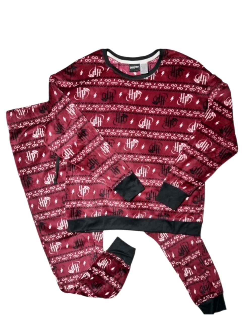 Harry Potter Minky Plush Jogger 2pc Set Lounge/Pajama SZ M